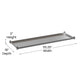 53.25"W x 16.125"D |#| Galvanized Steel Adjustable Add-On Work Table Restaurant Shelf for 24 x 60 Table