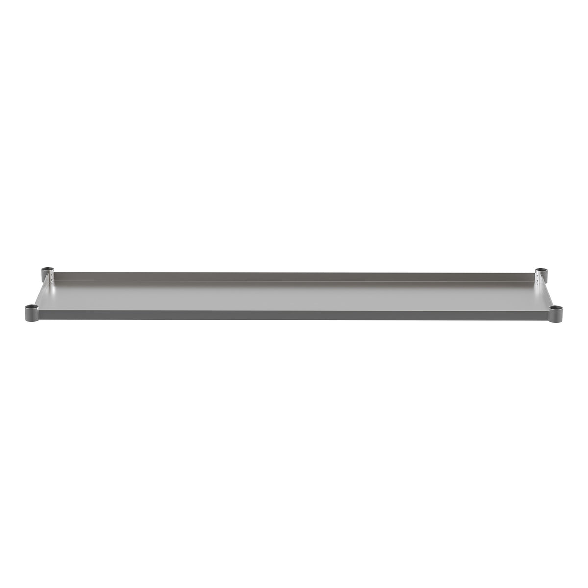 65.125"W x 22"D |#| Galvanized Steel Adjustable Add-On Work Table Restaurant Shelf for 30 x 72 Table