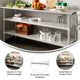 24"W x 72"D |#| Galvanized Steel Adjustable Add-On Work Table Lower Restaurant Shelf