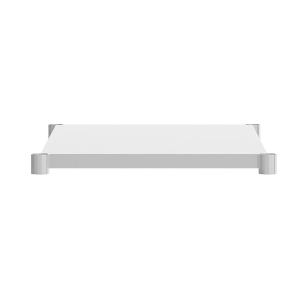 30"W x 48"D |#| Galvanized Steel Adjustable Add-On Work Table Lower Restaurant Shelf