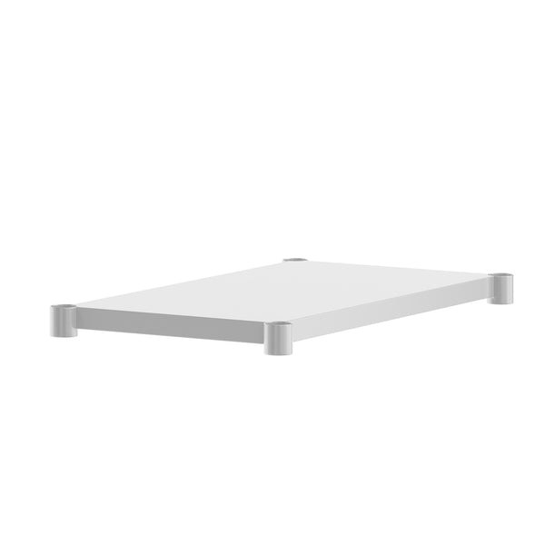 24"W x 36"D |#| Galvanized Steel Adjustable Add-On Work Table Lower Restaurant Shelf