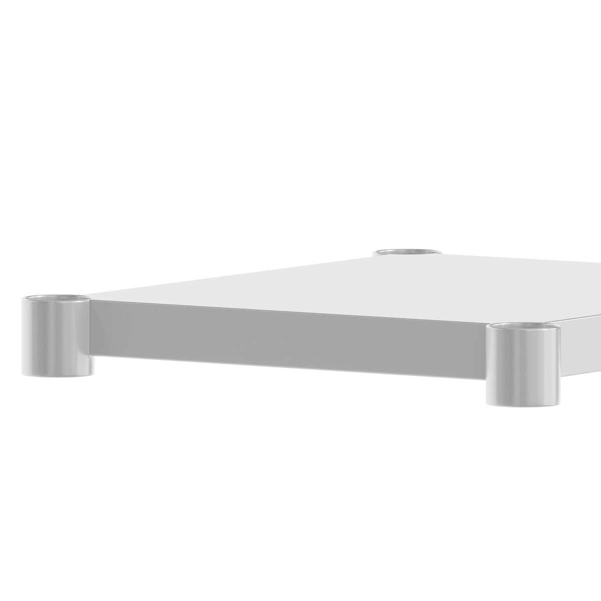 24"W x 18"D |#| Galvanized Steel Adjustable Add-On Work Table Lower Restaurant Shelf