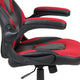 Red |#| Black/Red Gaming Desk Set with Cup Holder, Headphone Hook, and Monitor Stand