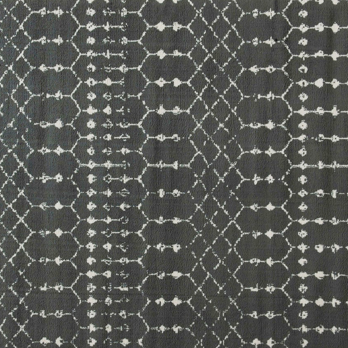 Dark Gray/Ivory,5' x 7' |#| 5' x 7' Dark Gray and Ivory Geometric Style Modern Bohemian Design Area Rug
