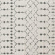 Ivory/Gray,5' x 7' |#| 5' x 7' Ivory and Gray Geometric Style Modern Bohemian Design Area Rug