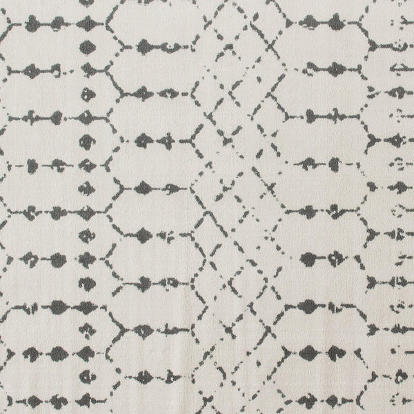 Ivory/Gray,8' x 10' |#| 8' x 10' Ivory and Gray Geometric Style Modern Bohemian Design Area Rug