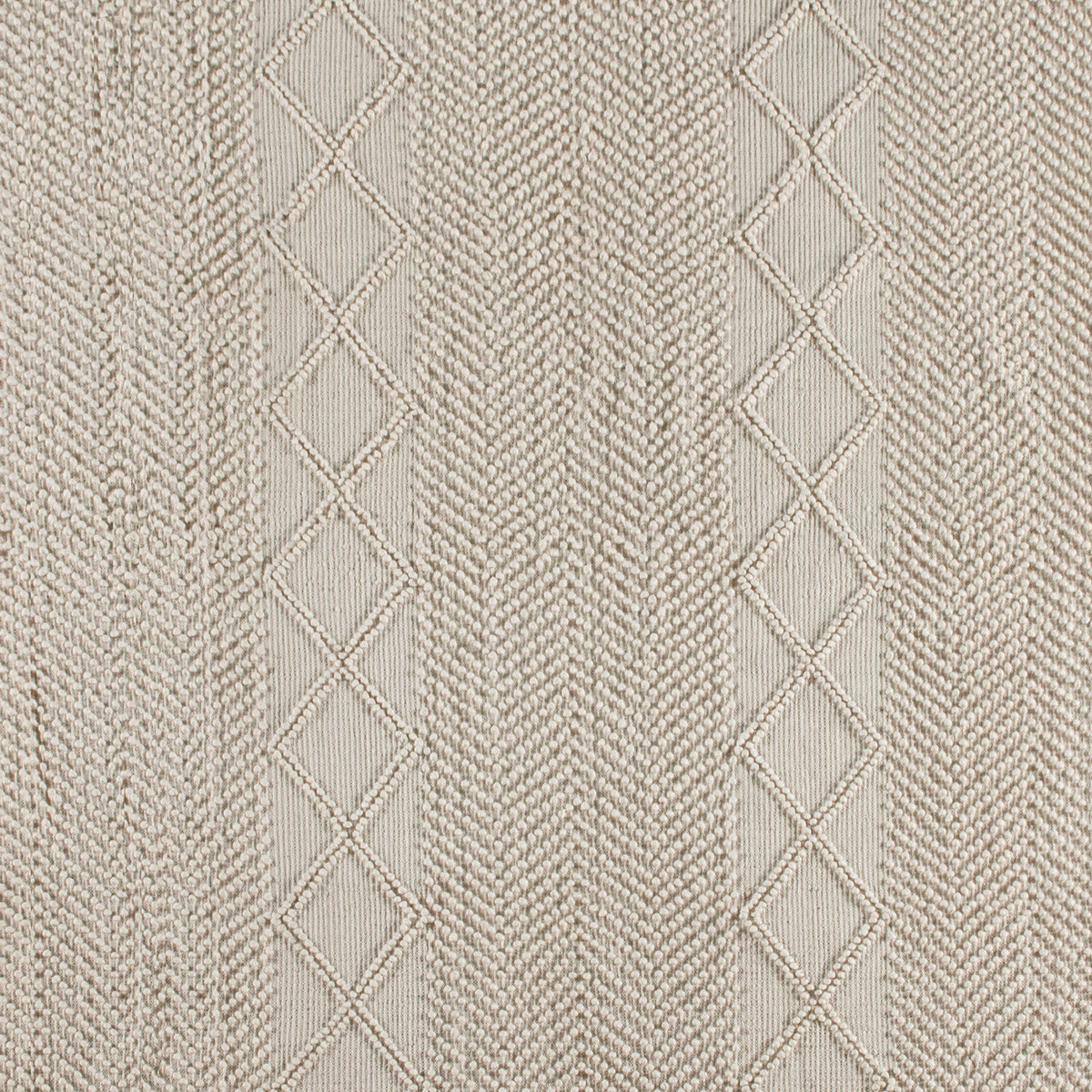 White/Ivory,8' x 10' |#| 8' x 10' Triple Blend White and Ivory Handwoven Geometric Area Rug