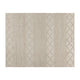 White/Ivory,8' x 10' |#| 8' x 10' Triple Blend White and Ivory Handwoven Geometric Area Rug