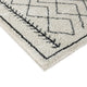 8' x 10' |#| 8' x 10' Ivory and Black Geometric Style Modern Bohemian Design Shag Area Rug