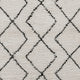 8' x 10' |#| 8' x 10' Ivory and Black Geometric Style Modern Bohemian Design Shag Area Rug