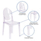 Ghost Chair with Oval Back in Transparent Crystal - Wedding Chairs