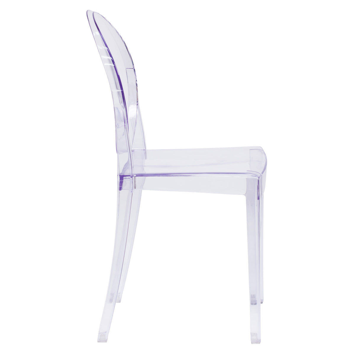 Ghost Side Chair in Transparent Crystal - Event or Accent Chair - Stack Chair