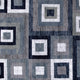 Blue,5' x 7' |#| Modern Geometric Design Area Rug in Blue, Grey, and White - 5' x 7'