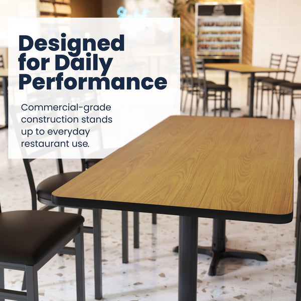 Natural/Walnut |#| Commercial Walnut or Natural Reversible Laminate Tabletop - 72" x 30"