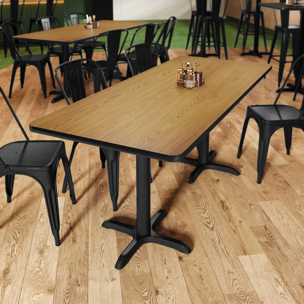 Natural/Walnut |#| Commercial Walnut or Natural Reversible Laminate Tabletop - 72" x 30"