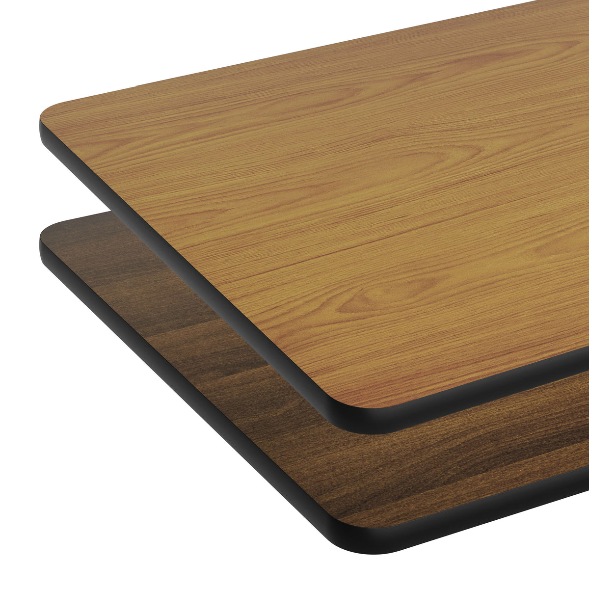 Natural/Walnut |#| Commercial Walnut or Natural Reversible Laminate Tabletop - 72" x 30"