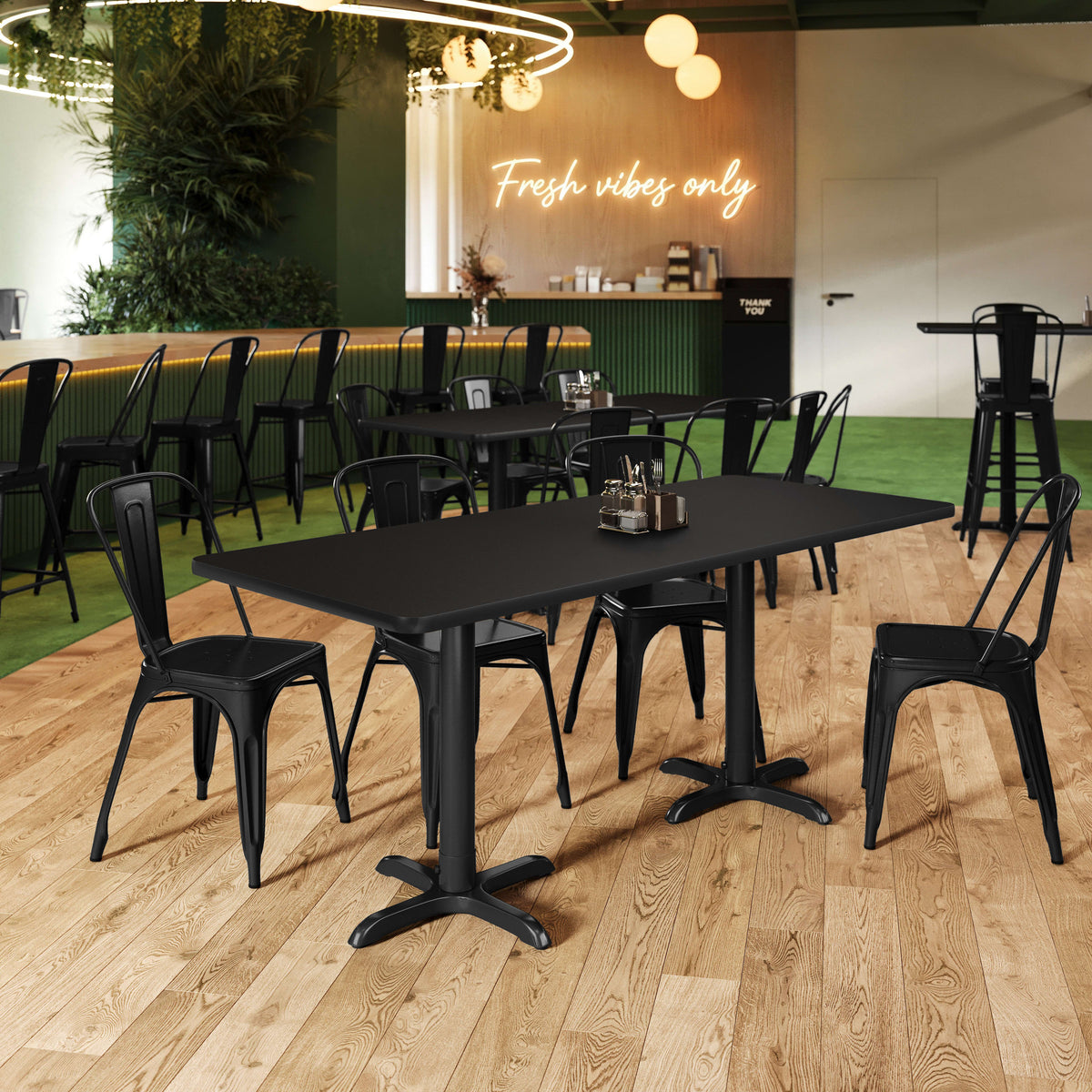 Black/Mahogany |#| Commercial Black or Mahogany Reversible Laminate Tabletop - 72" x 30"