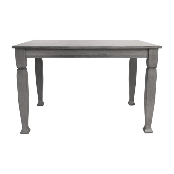 Antique Gray |#| Solid Wood 47" Commercial Grade Dining Table with Turned Legs in Antique Gray