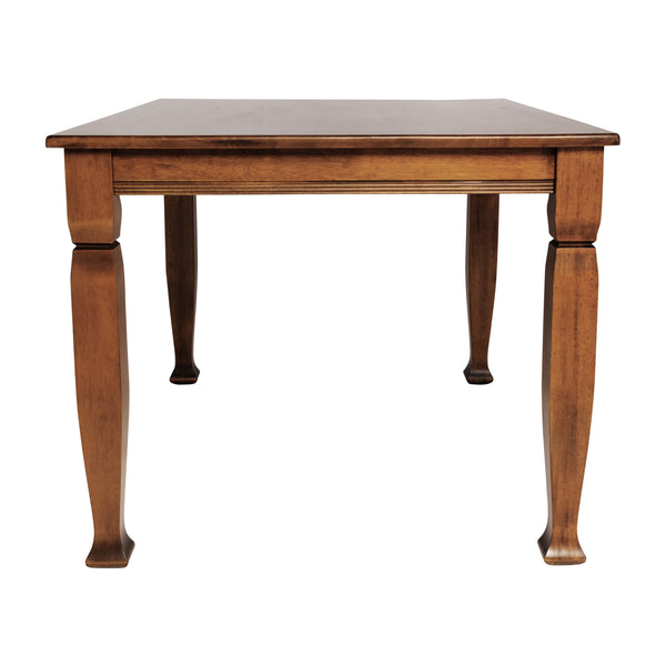 Walnut Matte |#| Solid Wood 47" Commercial Grade Dining Table with Turned Legs in Walnut Matte