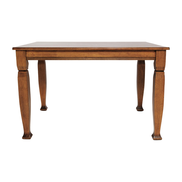 Walnut Matte |#| Solid Wood 47" Commercial Grade Dining Table with Turned Legs in Walnut Matte