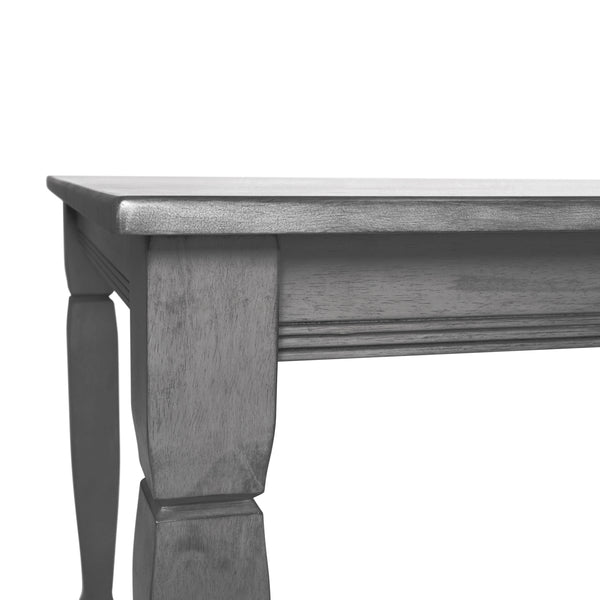 Antique Gray |#| Solid Wood 47" Commercial Grade Dining Table with Turned Legs in Antique Gray