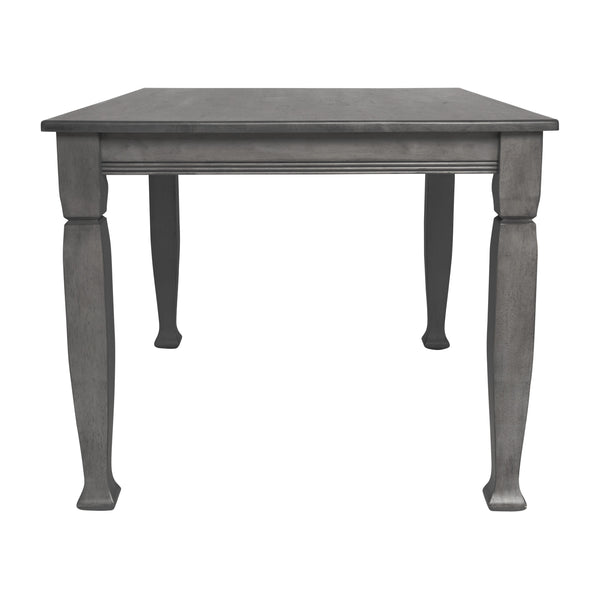 Antique Gray |#| Solid Wood 47" Commercial Grade Dining Table with Turned Legs in Antique Gray