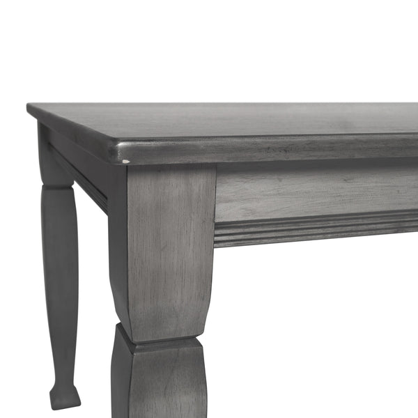 Antique Gray |#| Solid Wood 60" Commercial Grade Dining Table with Turned Legs in Antique Gray