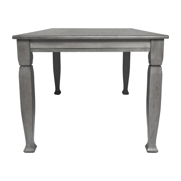Antique Gray |#| Solid Wood 60" Commercial Grade Dining Table with Turned Legs in Antique Gray