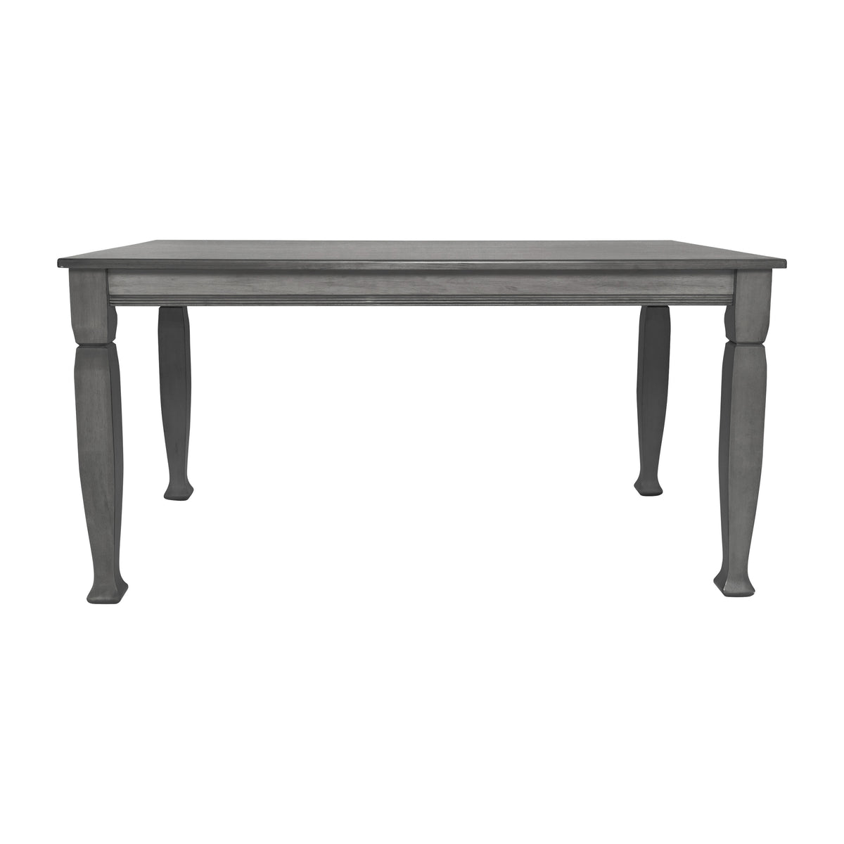 Antique Gray |#| Solid Wood 60" Commercial Grade Dining Table with Turned Legs in Antique Gray