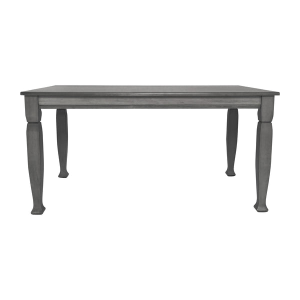 Antique Gray |#| Solid Wood 60" Commercial Grade Dining Table with Turned Legs in Antique Gray