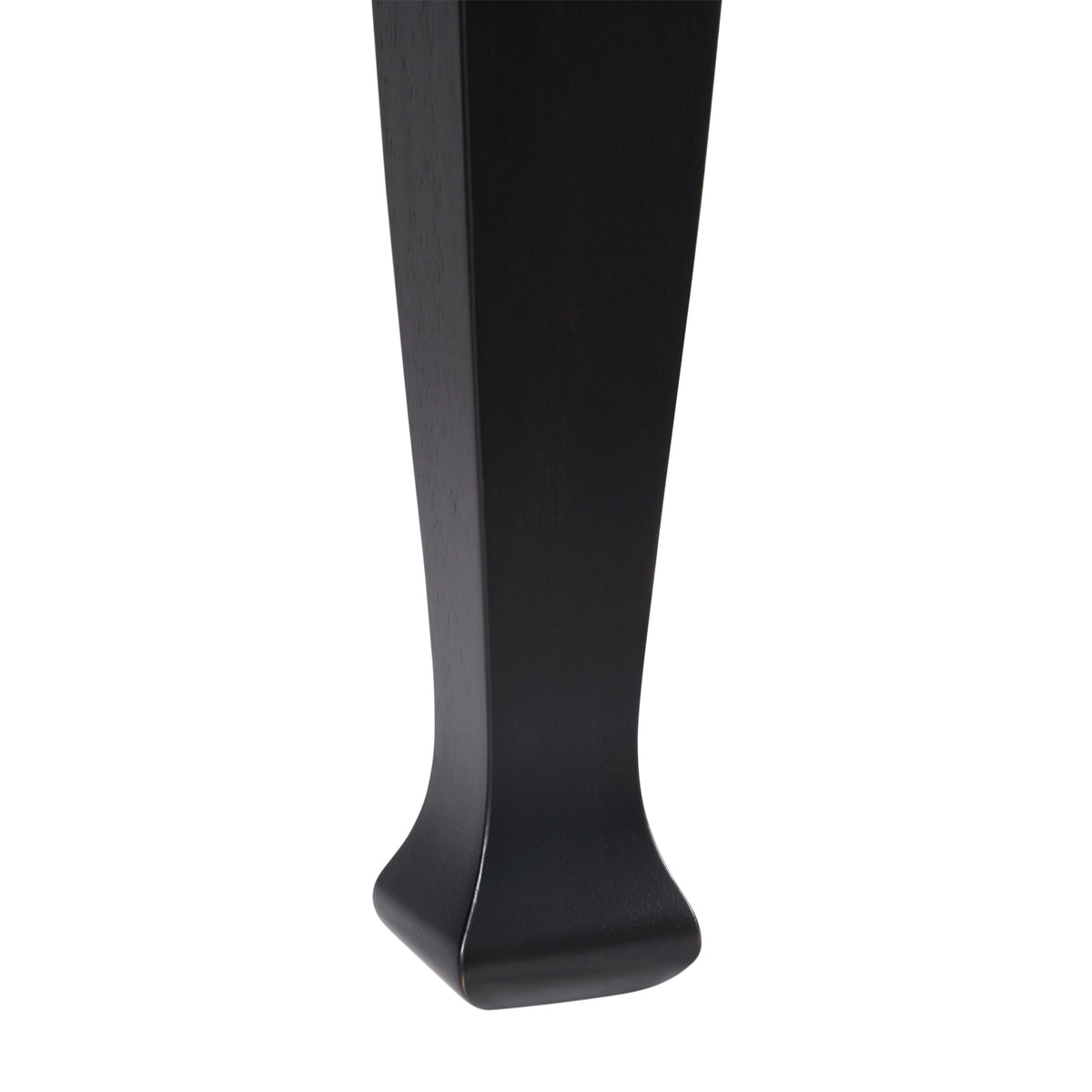 Black Matte |#| Solid Wood 60" Commercial Grade Dining Table with Turned Legs in Black