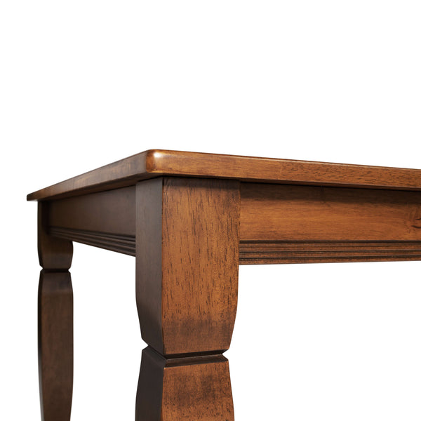Walnut Matte |#| Solid Wood 60" Commercial Grade Dining Table with Turned Legs in Walnut Matte