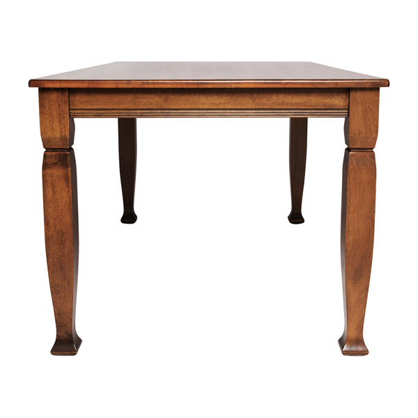 Walnut Matte |#| Solid Wood 60" Commercial Grade Dining Table with Turned Legs in Walnut Matte