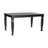 Grace Solid Wood Dining Table with Turned Wooden Legs, Commercial Grade Heavy Duty Rectangle Wood Table for 6