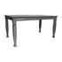 Grace Solid Wood Dining Table with Turned Wooden Legs, Commercial Grade Heavy Duty Rectangle Wood Table for 6