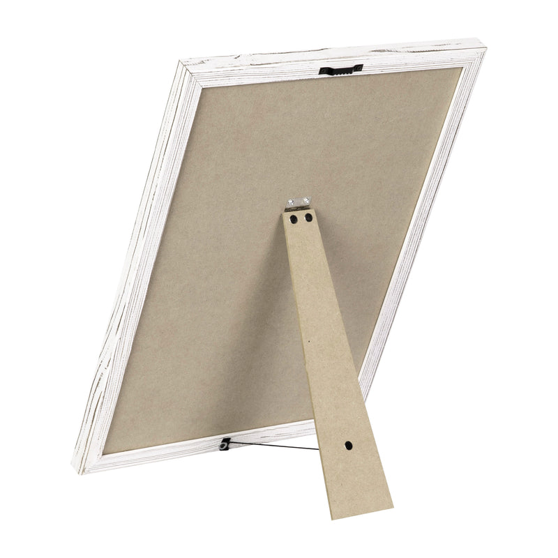 White Wash Wood Frame/Gray Felt,12"W x 17"H |#| 12x17 Wood Frame Letter Board with 389 PP Letters - White Wash/Gray Felt