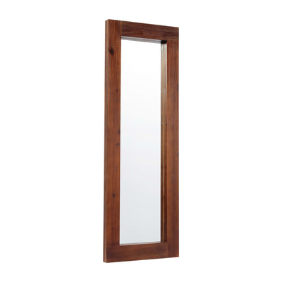 Graham Full Length Mirror, Wall Mounted or Wall Leaning, Rustic Solid Wood Frame