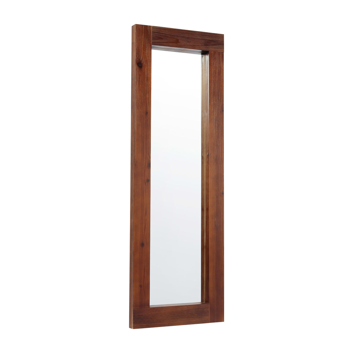 Dark Brown |#| Rustic 22x65 Wood Framed Floor Length Mirror-Wall Mount or Leaning - Dark Brown