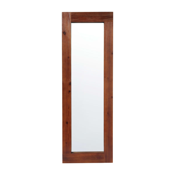 Dark Brown |#| Rustic 22x65 Wood Framed Floor Length Mirror-Wall Mount or Leaning - Dark Brown