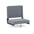 Gray |#| 500 lb. Rated Lightweight Stadium Chair-Handle-Padded Seat, Gray