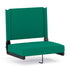 Hunter Green |#| 500 lb. Rated Lightweight Stadium Chair-Handle-Padded Seat, Hunter Green