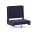 Navy |#| 500 lb. Rated Lightweight Stadium Chair-Handle-Padded Seat, Navy