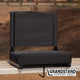 Black |#| 500 lb. Rated Lightweight Stadium Chair-Handle-Padded Seat, Black