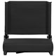 Black |#| 500 lb. Rated Lightweight Stadium Chair-Handle-Padded Seat, Black