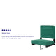 Hunter Green |#| 500 lb. Rated Lightweight Stadium Chair-Handle-Padded Seat, Hunter Green