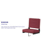 Maroon |#| 500 lb. Rated Lightweight Stadium Chair-Handle-Padded Seat, Maroon