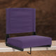 Dark Purple |#| 500 lb. Rated Lightweight Stadium Chair-Handle-Padded Seat, Dark Purple