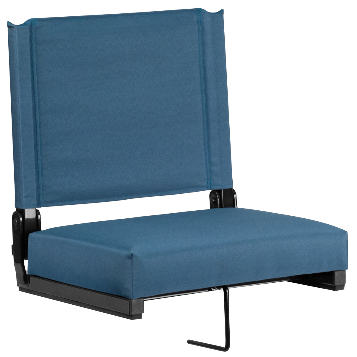 Teal |#| 500 lb. Rated Lightweight Stadium Chair-Handle-Padded Seat, Teal