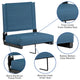 Teal |#| 500 lb. Rated Lightweight Stadium Chair-Handle-Padded Seat, Teal