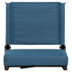 Teal |#| 500 lb. Rated Lightweight Stadium Chair-Handle-Padded Seat, Teal